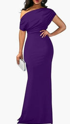 Isla Turner | One-Shoulder Maxi Party Dress For Women