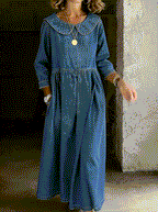 Everyday Denim Dress in Sizes S to 3XL