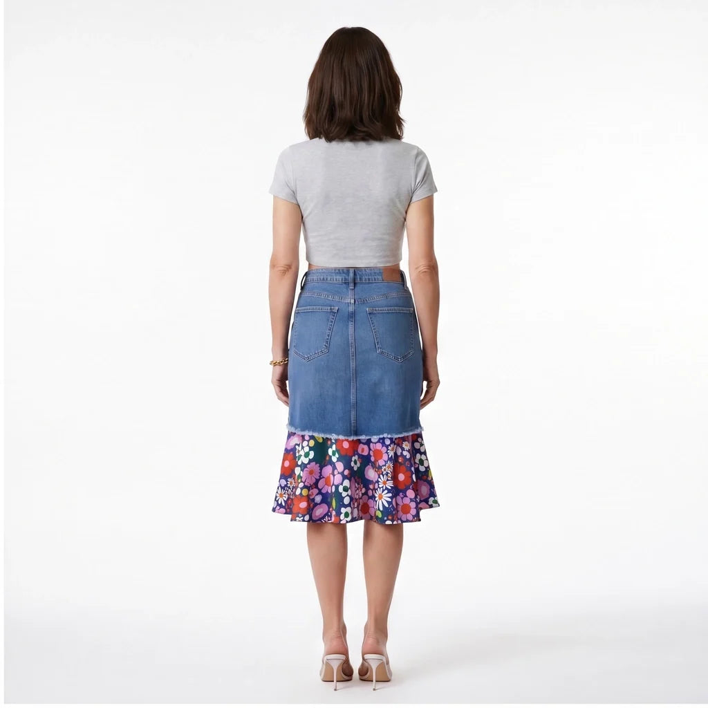 Audrey Denim Mermaid Skirt