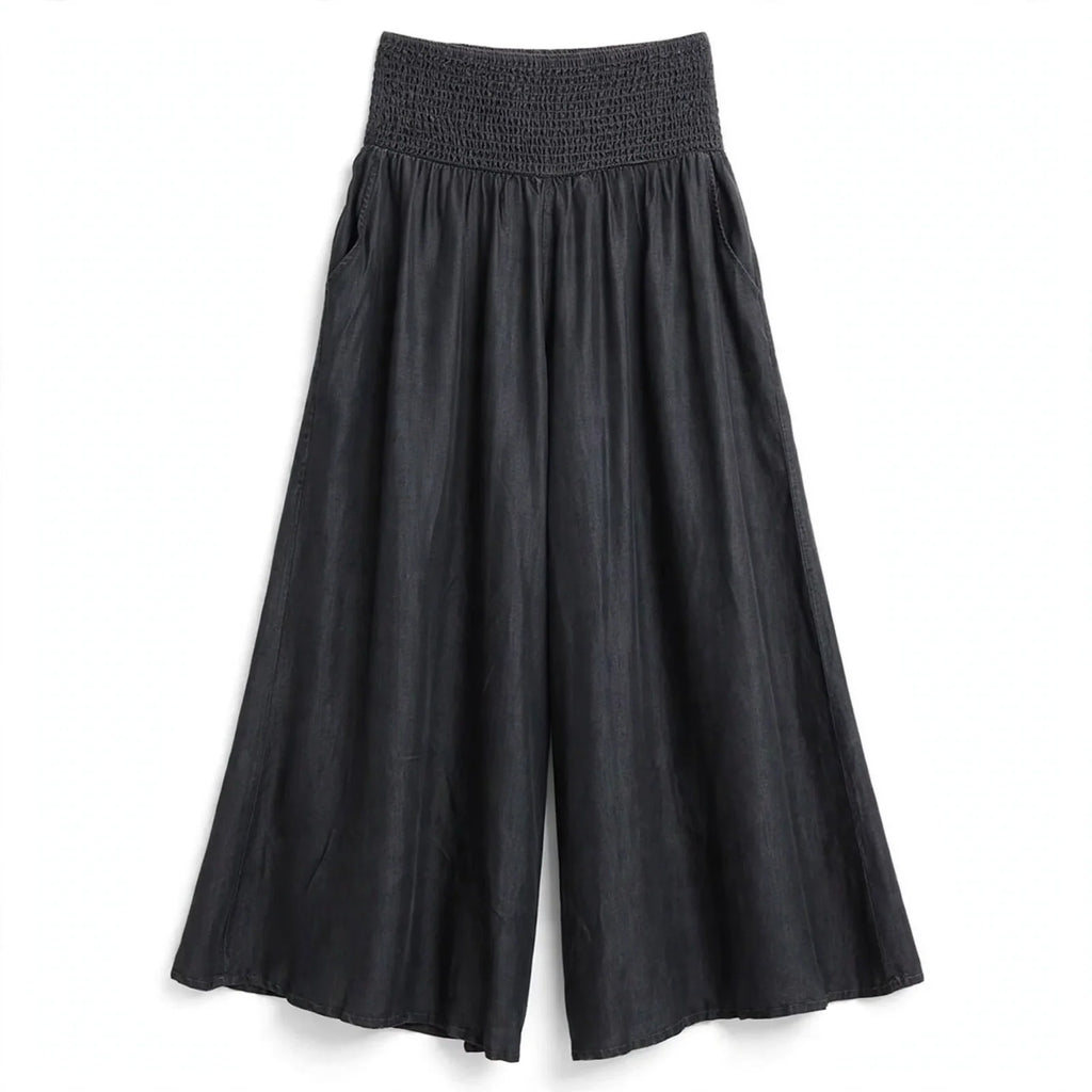 Beatrice Lonsdale | Linen Look Maxi Skirt With Elastic Waist For Women