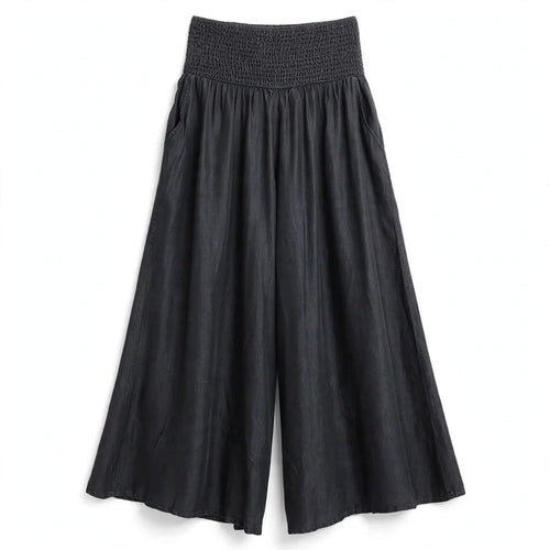 Beatrice Lonsdale | Linen Look Maxi Skirt With Elastic Waist For Women