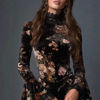 Matilda Evans | Floral Lace-Trim Cocktail Dress For Women