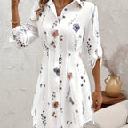 Josie | Floral Button-Front Shirt Dress