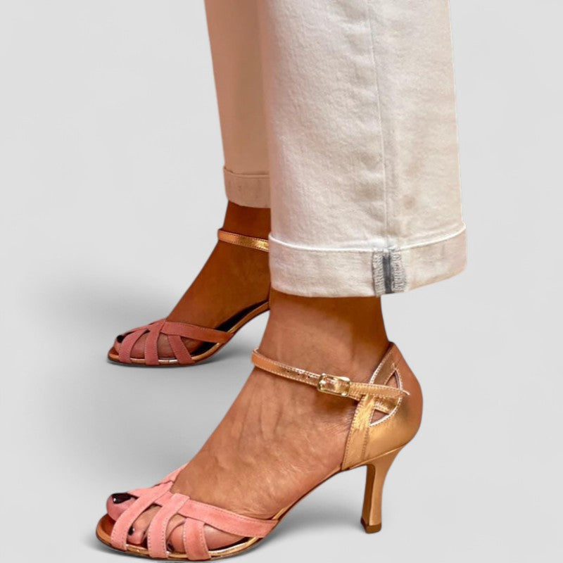 Calista | Kitten Heels with Open Toe
