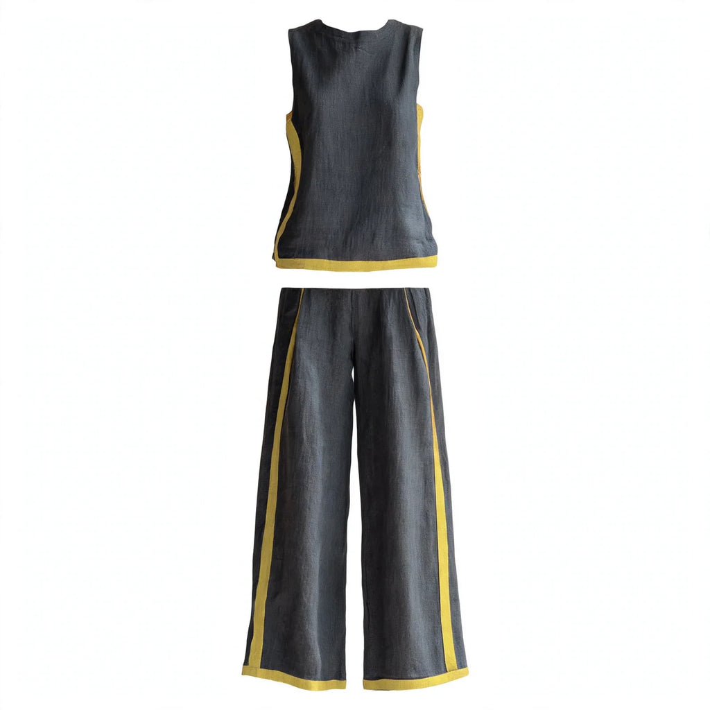 Ivy Blackwell | Linen Look Two-Piece Set For Women