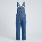 Amélie Laurent | Denim Utility Overalls with Relaxed Fit Comfort For Women