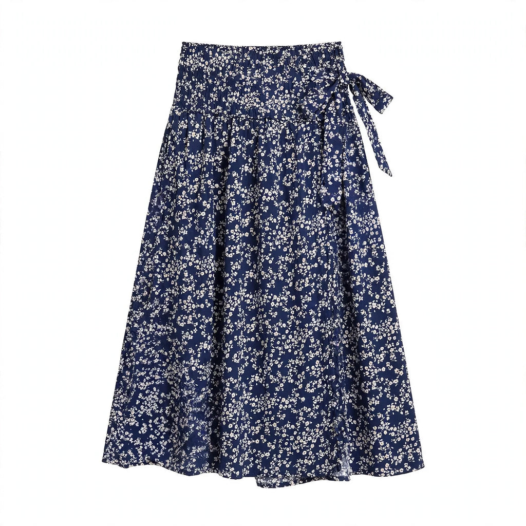 Maeve Thornton | Ditsy Floral Split-Hem Midi Skirt
