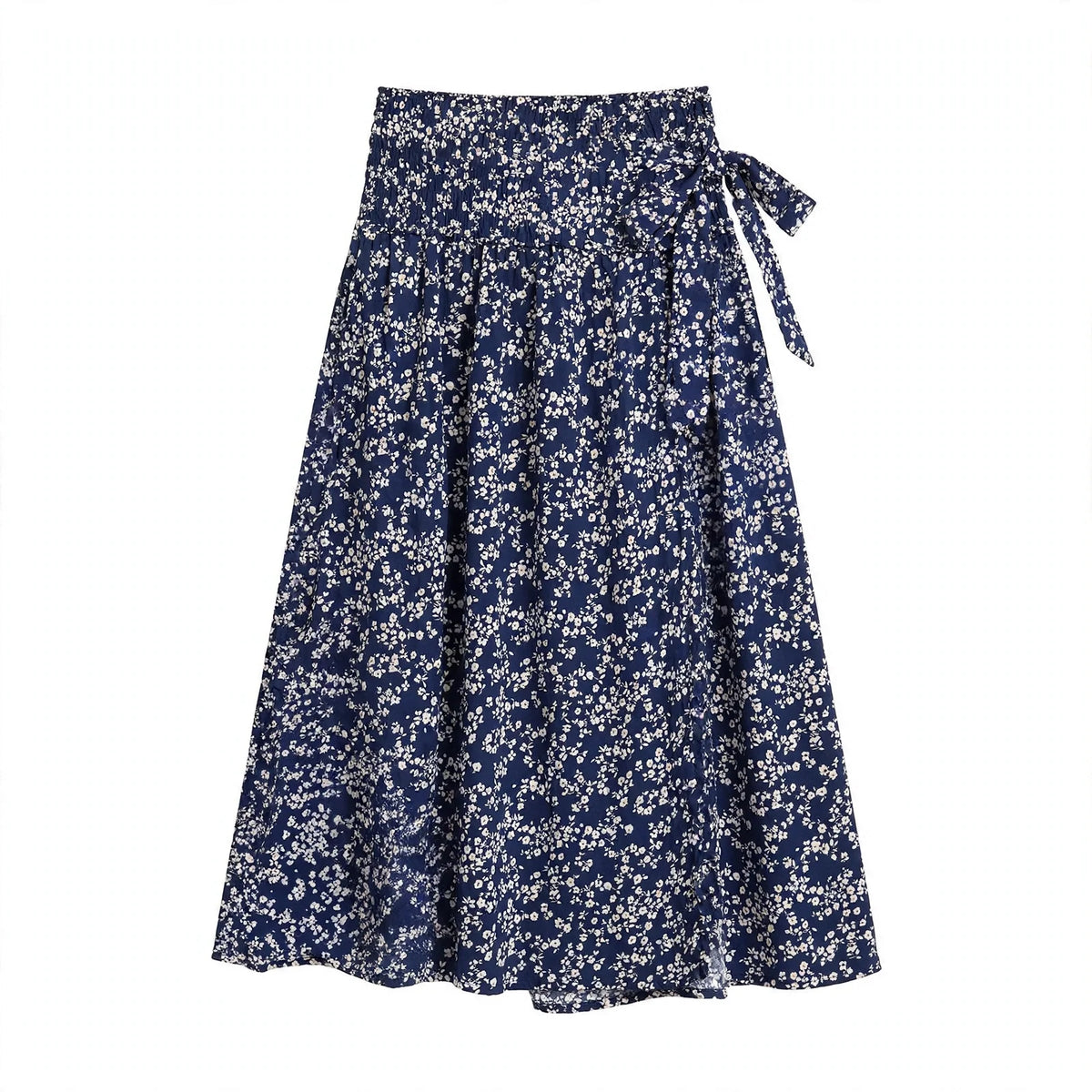 Maeve Thornton | Ditsy Floral Split-Hem Midi Skirt