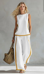 Ivy Blackwell | Linen Look Two-Piece Set For Women