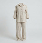 Charlotte Reid | Linen Look Two-Piece Set For Women