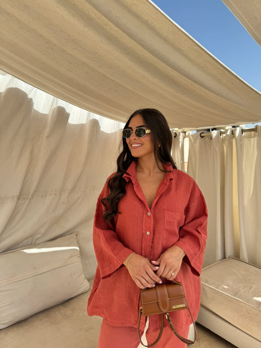 Charlotte Reid | Linen Look Two-Piece Set For Women
