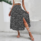 Maeve Thornton | Ditsy Floral Split-Hem Midi Skirt