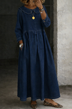 Everyday Denim Dress in Sizes S to 3XL