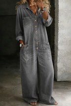 Denim Jumpsuit for Women | Casual One Piece Outfit