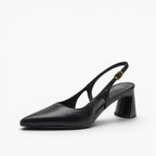 Cielle Leather Slingback Heels