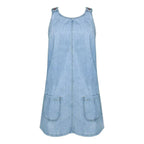 Deby | Comfortable Sleeveless Denim Dress