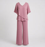 Hannah Sullivan | Elegant Two-Piece Chiffon Set For Women