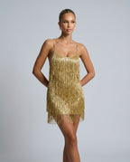 Ruby Tindall | Sequin Fringe Mini Dress For Women