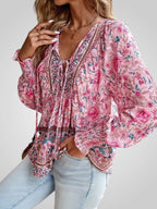 Hoya | Bohemian Blouse with Flowers