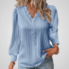 Alison | Women's Blouse - Pleated Comfortable Fit