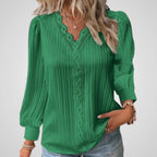 Alison | Women's Blouse - Pleated Comfortable Fit