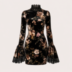 Matilda Evans | Floral Lace-Trim Cocktail Dress For Women