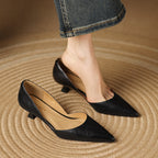 Ceyra | Women's Leather Kitten Heels