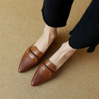 Marloe Pointed Leather Mules