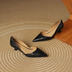 Ceyra | Women's Leather Kitten Heels