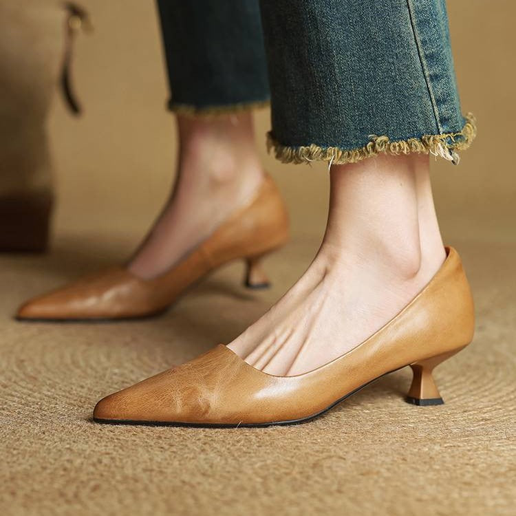 Serane Leather Heels