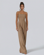 Bianca Laurent | Strapless Wide Leg Jumpsuit For Women