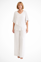 Hannah Sullivan | Elegant Two-Piece Chiffon Set For Women