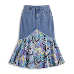 Audrey Denim Mermaid Skirt