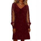 Tara Middleton | Cocktail Dress With Sheer Sleeves For Women