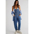 Amélie Laurent | Denim Utility Overalls with Relaxed Fit Comfort For Women