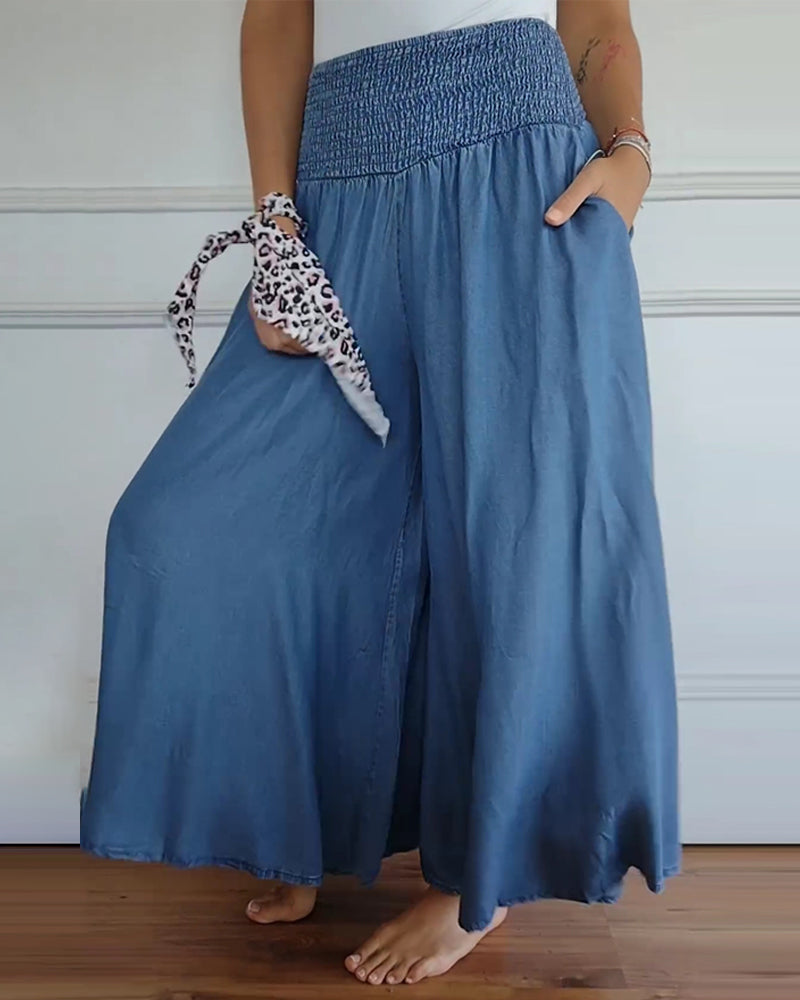 Beatrice Lonsdale | Linen Look Maxi Skirt With Elastic Waist For Women