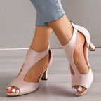 Sofia Laurent | Elegant Open Toe Heels For Women