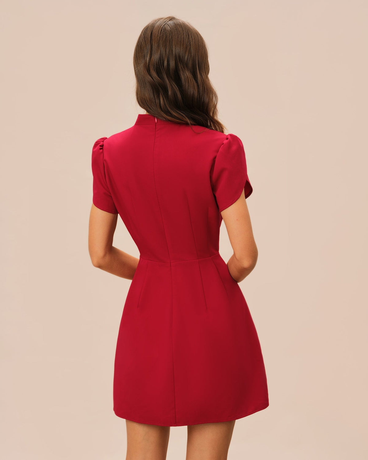 Raia | Petal Sleeve Cocktail Mini Dress