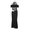Isla | Women's Off-Shoulder Mesh-Panel Cocktail Party Dress