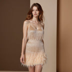 Aria | Women's Sequin Bodycon Spaghetti-Strap V-Neck Cocktail Party Dress
