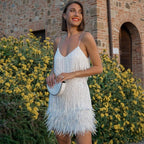 Aria | Women's Sequin Bodycon Spaghetti-Strap V-Neck Cocktail Party Dress